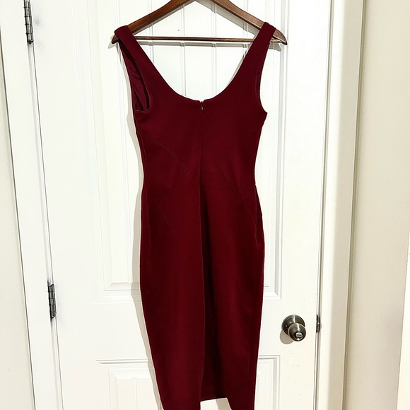 Maroon Lace Holiday Dress - Picture 2 of 5